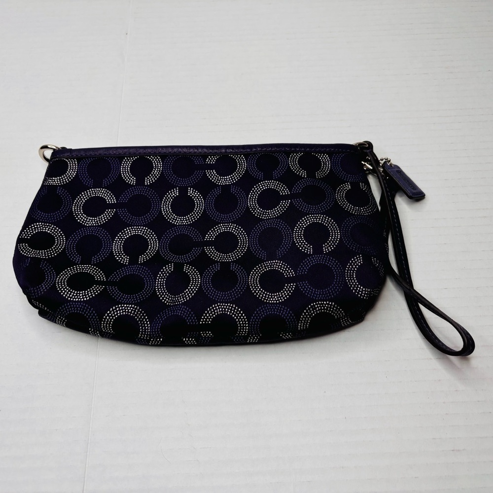 COACH Madison Purple Opera Art Wristlet - Picture 6 of 6